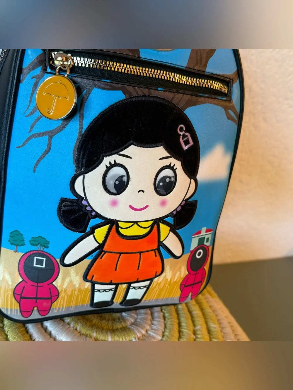 Hot Game Squid Game Doll Lenticular Mini Backpack